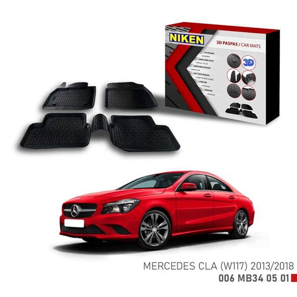 NIKEN 3D PASPAS MERCEDES W 117 CLA 2013-2018  - NIKEN 006MB340501 kodlu oto yedek parça
