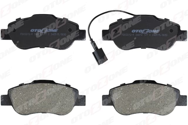 OTOZONE ÖN BALATA DOBLO 1.3-1.6-1.9 JTD 02 FIORINO 1.3-1.4 MTJ 08 FIAT 500 1.4 07 OEM: 7364636-77364637-9S512K021A - OTOZONE FDO2012-R kodlu oto yedek parça