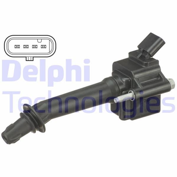 DELPHI ATEŞLEME BOBİNİ ASTRA J-ASTRA K-INSIGNIA A-INSIGNIA B 12V 4-KUTUPLU A16XHT-D16SHT-B16SHT-SHL OEM: 55511559-55595516-55493540-1208119 - DELPHI GN10796-12B1 kodlu oto yedek parça