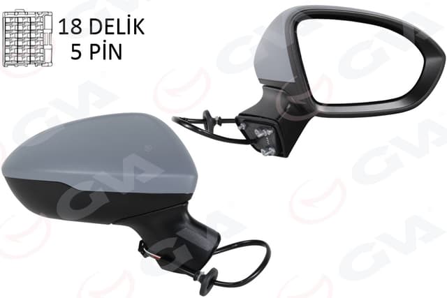 GVA DIŞ DİKİZ AYNASI SAĞ CRUZE 17- -ASTRA K 15-22 ASTARLI KONVEKS OEM: 13453490-13396541-13396527 - GVA 1099122 kodlu oto yedek parça