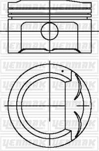 YENMAK PISTON SEGMAN STD ACCENT ERA 06-> 1.4 BENZINLI  - YENMAK 36-04478-000 kodlu oto yedek parça