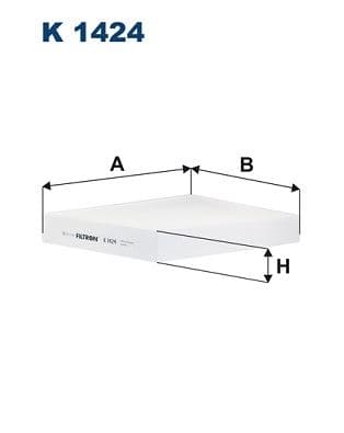 FILTRON POLEN FİLTRESİ FORD FOCUS IV 17 KUGA III 19 OEM: JX6A18D483AA-JX6A18D483CB-2197035 - FILTRON K1424 kodlu oto yedek parça