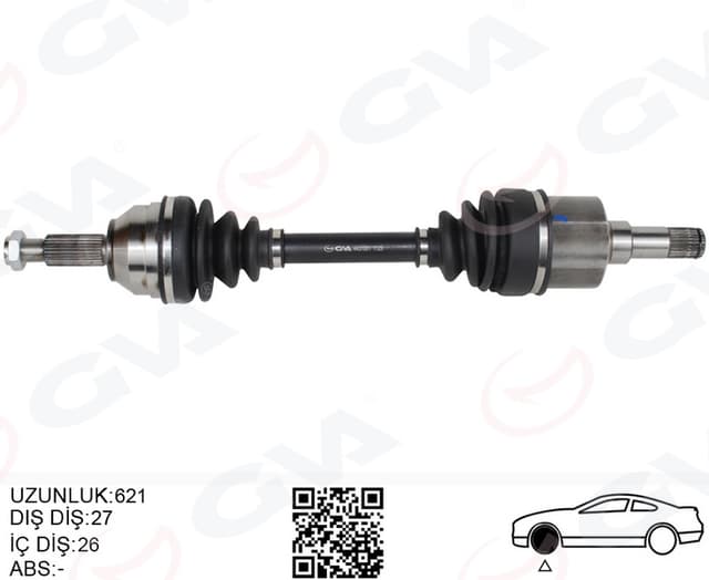 GVA ÖN AKS KOMPLE SOL FORD MONDEO I -II 1.6- 1.8 - 2.0 93 00 96BG 3B437 AAB-1023212 OEM: 96BG 3B437 AAB-1023212 - GVA 4437001 kodlu oto yedek parça