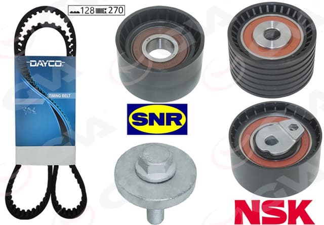 GVA EKSANTRİK GERGİ KİTİ 128x270 LAGUNA 98-01 -MEGANE 99 -SCENIC 00-03 -ESPACE III 1.8-2.0 16V K025507XS OEM: 7701472292-7701473053-7701476674 - GVA 59T1820D kodlu oto yedek parça