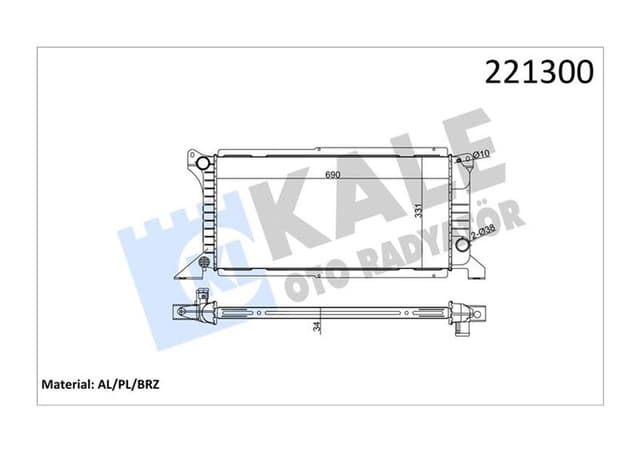KALE MOTOR RADYATORU AC TRANSIT TURBO T12 T15 2.5D 97 01 MANUEL UZUN TIP KLIMALI 1 SIRA ALB 94VB8005DB-97AB8005AA-99VB8005DB OEM: 94VB8005DB-97AB8005AA-99VB8005DB - KALE 0220251AB kodlu oto yedek parça