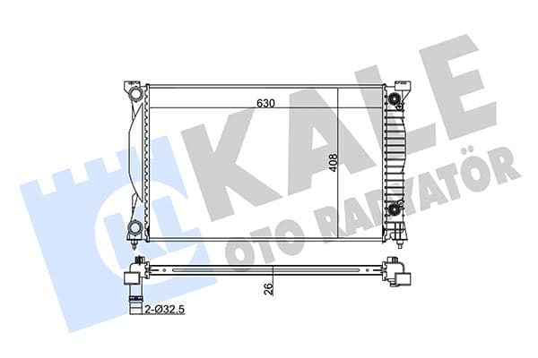 KALE RADYATÖR AUDI A4-A6 2.0TFSI-2.0TDI 01-08 632x408x26 AL-PL-BRZ 8E0121251B-8E0121251L-8E0121251AQ OEM: 8E0121251B-8E0121251L-8E0121251AQ - KALE 352900 kodlu oto yedek parça