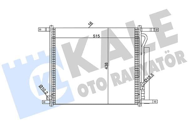 KALE KLİMA RADYATÖRÜ KONDENSER CHEVROLET AVEO AL/AL 515x428x16 96878657-94838817-95227757 OEM: 96878657-94838817-95227757 - KALE 385200 kodlu oto yedek parça
