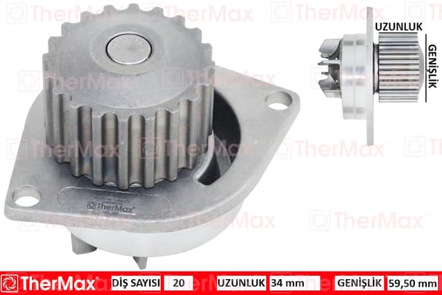 THERMAX DEVİRDAİM SAXO 96 XSARA 97-00 P106 94-96 P206 98-00 P306 00-01 P405 92-96 1.4-1.5D-1.6 OEM: 1201.E4-1201.E6-210106F907 - THERMAX T01.302 kodlu oto yedek parça