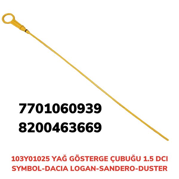 AFT YAĞ GÖSTERGE ÇUBUĞU CLIO-SYMBOL 10 DİZEL OEM: 103Y01025-7701060939 - AFT 103Y01025 kodlu oto yedek parça görseli
