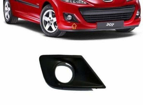 AFT SİS FAR ÇERCEVESİ SAĞ PEUGEOT 207 7452.HX-7452HW OEM: 7452.HX-7452HW - AFT 7452.HX kodlu oto yedek parça görseli