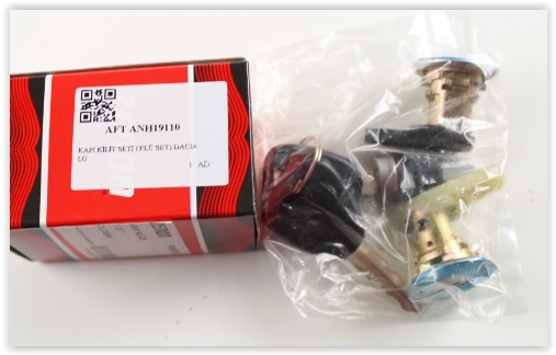 AFT KAPI KİLİT SETİ 3 LÜ SET DACIA LOGAN  - AFT ANH19110 kodlu oto yedek parça görseli
