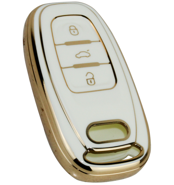 AFT KONTAK ANAHTAR KUMANDA KORUYUCU KILIF TPU BEYAZ AUDI A1-A3-A4-A5-A6-A7-A8-Q3-Q5-Q7-S4-S5-S7-S8-R8-TT HMA019-B OEM: HMA019-B - AFT HMA019-B kodlu oto yedek parça görseli