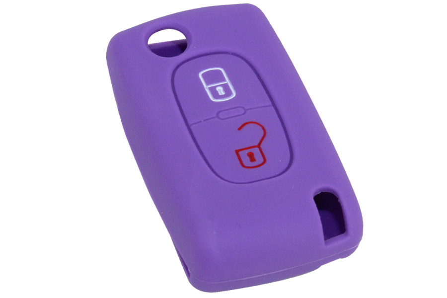 AFT KONTAK ANAHTAR KUMANDA KORUYUCU KILIF SİLİKON MOR PEUGEOT 207-P307-P308-PARTNER-CITROEN C2-C3-C4 HMA100-MR OEM: HMA100-MR - AFT HMA100-MR kodlu oto yedek parça görseli