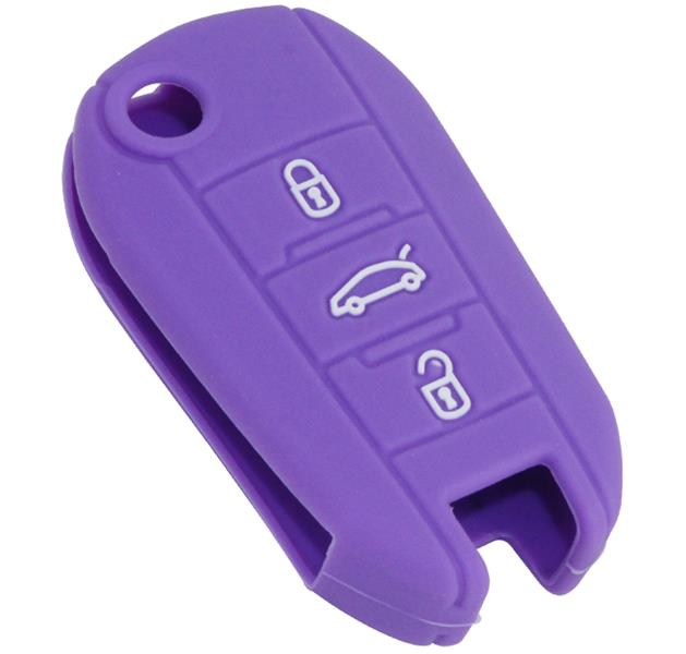 AFT KONTAK ANAHTAR KUMANDA KORUYUCU KILIF SİLİKON MOR PEUGEOT 208-2008-301-307-308-3008-408-5008 C-ELYSEE-C3-C4-C5 AIRCROSS OEM: HMA102-MR - AFT HMA102-MR kodlu oto yedek parça görseli
