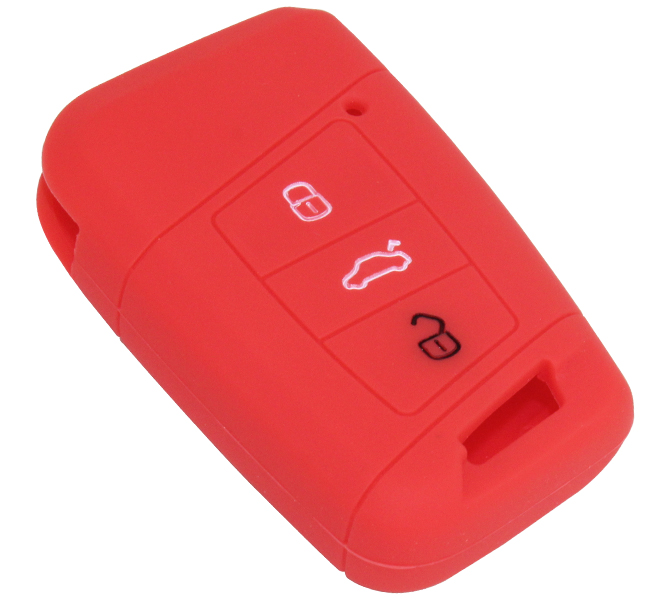AFT KONTAK ANAHTAR KUMANDA KORUYUCU KILIF SİLİKON KIRMIZI VW PASSAT B8-ARTEON-TIGUAN-GOLF-SKODA SUPER B KODIAQ-SEAT ATECA HMA155-K OEM: HMA155-K - AFT HMA155-K kodlu oto yedek parça görseli