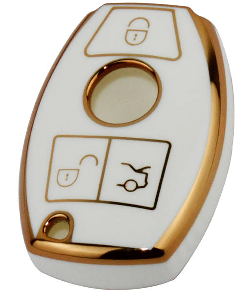 AFT KONTAK ANAHTAR KUMANDA KORUYUCU KILIF TPU 3 TUŞ BEYAZ MERCEDES SMART KEYLESS HMA219-B OEM: HMA219-B - AFT HMA219-B kodlu oto yedek parça görseli