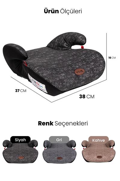 AFT BEBEK KOLTUK YÜKSELTİCİ BODSTER GRİ YAŞ GRUP II-III/15-36 KG MO15303178-G OEM: MO15303178-G - AFT MOJ15303178-G kodlu oto yedek parça görseli