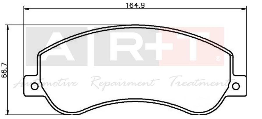 ART-AYNA ON FREN BALATASI TRANSIT V348 06 14 A.CEKER 11 / VW AMAROK 2.0TDI 10 FİŞLİ 6C112K021B9A-1371402-2H0698151 OEM: 6C112K021B9A-1371402-2H0698151 - ART A03.1954 kodlu oto yedek parça görseli