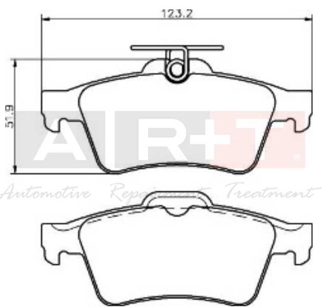 ART-AYNA ARKA BALATA FOCUS II CMAX 03 CONNECT 02 LAGUNA III 07 OPEL VECTRA C 02 SIGNUM 03 CITROEN C5 08 PEUGEOT P508 10 18 1647875980-4254.A8 3M512M008AC-440601689R-93192623 OEM: 3M512M008AC-440601689R-93192623 - ART A03.1958 kodlu oto yedek parça görseli