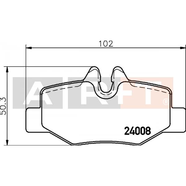 ART-AYNA FREN BALATASI  - ART A09.1939 kodlu oto yedek parça görseli