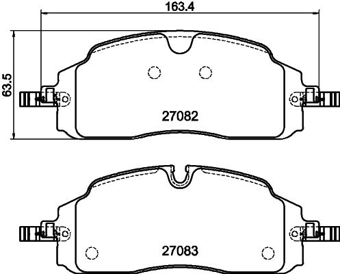 AUTOTECH ON FREN BALATASI YENI TRANSIT CUSTOM V710E 23 417-200 OEM: KTPZ312K021AC-2717802 - AUTOTECH DB331-176 kodlu oto yedek parça görseli