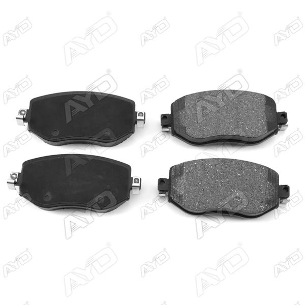 AYD ÖN FREN BALATASI RENAULT MEGANE IV 15 TÜM MOTOR TİPLERİ G:129MM Y:58.4 MM K:18MM OEM: 410603407R-WVA22610-410605929R - AYD 60017B kodlu oto yedek parça görseli