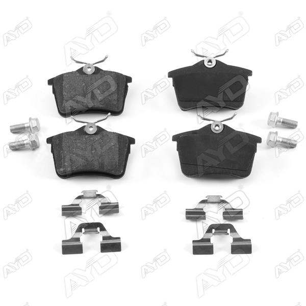 AYD ARKA FREN BALATASI P307 00 09 P308 07 14 PARTNER 08 PARTNER TEPEE 08 BERLINGO 08 C4 04 16 OEM: 1623180680-4254.14-4254.15-4254.29 - AYD 60072A kodlu oto yedek parça görseli