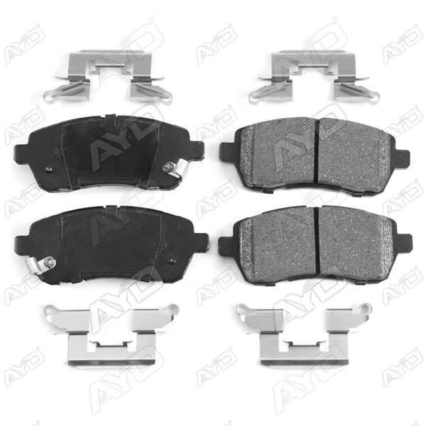 AYD ÖN BALATA FIESTA VI 1.4-1.4TDCİ 1.6 TDCI 08 SWIFT 10 JUSTY 07 MAZDA II 07 SIRION 08 OEM: 1550219-8V512K021AA-04465B1120 - AYD 60092A kodlu oto yedek parça görseli