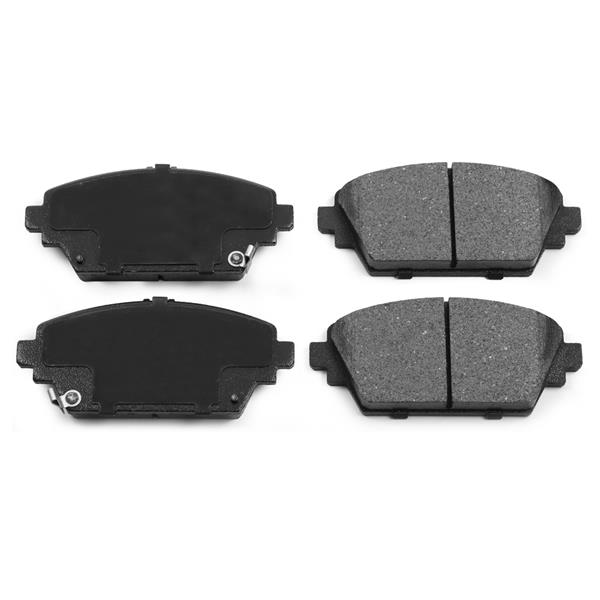 AYD ÖN FREN BALATA NISSAN PRIMERA 1.6L 2.0L QG16 QR20 P12 03- aşınma ikaz kontağı mevcut - şimli OEM: 410604U126-410604U125-41060AV125 - AYD 60228A kodlu oto yedek parça görseli