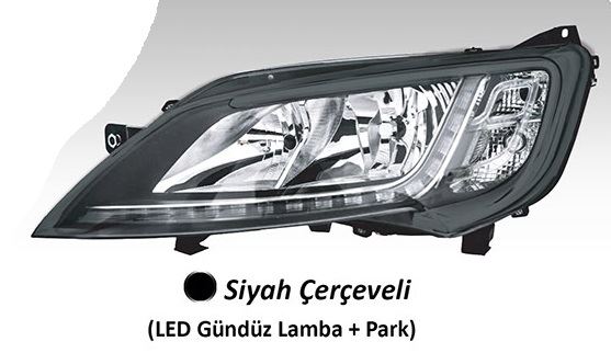 AYFAR FAR MOTORLU SOL - SİYAH ÇERÇEVELİ LED BALLAST HARİÇ DUCATO MAXI -P.BOXER - C.JUMPER 14 OEM: 46862295 - AYFAR 505217 kodlu oto yedek parça görseli