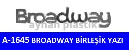 AYHAN ARKA YAZI BROADWAY BİRLEŞİK  - AYHAN A1645 kodlu oto yedek parça görseli