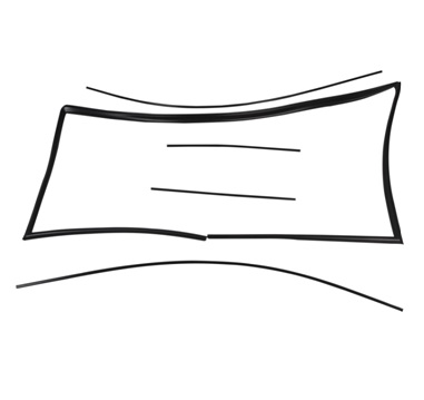 AYHAN ARKA CAM ÜST-ALT ÇITA TAKIMI VE LASTİĞİ SET KOMPLE TAKIM TEMPRA OEM: 7706937 - AYHAN A7171 kodlu oto yedek parça görseli