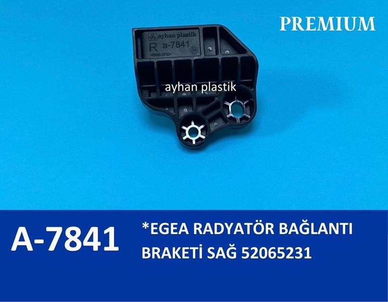 AYHAN RADYATÖR BAĞLANTI BRAKETİ SAĞ EGEA 21.5 X 19 CM POŞET OEM: 52065231 - AYHAN A7841 kodlu oto yedek parça görseli