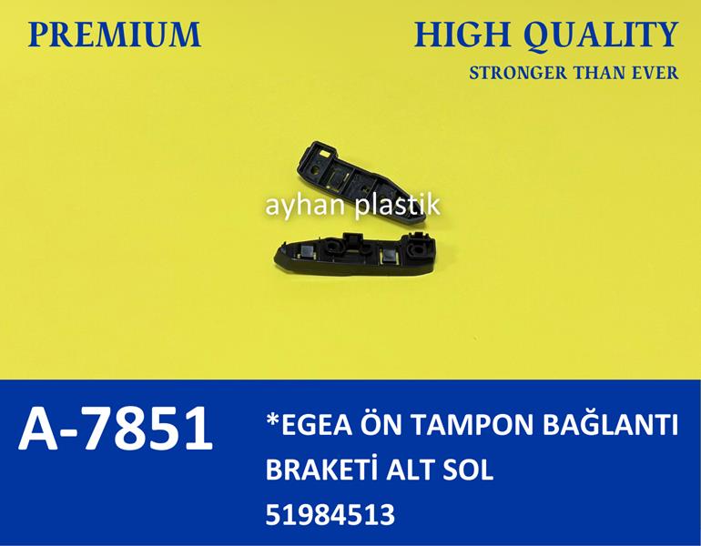AYHAN ÖN TAMPON TUTUCU BRAKET SOL DIŞ TARAF EGEA 15> OEM: 51984513 - AYHAN A7851 kodlu oto yedek parça görseli