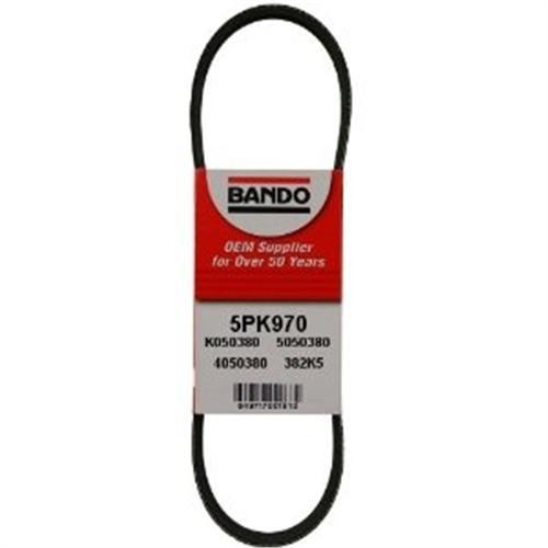BANDO 970 K 5 KANALLI KAYIŞ DKŞ SLX HİDR.DİREK-ALBEA-TMPR-TIPI-UNO 1.6 16V KLİMALI-COROLLA 1.3-1.6 83-98 90299503-71719407-7646849 OEM: 90299503-71719407-7646849 - BANDO 5PK0970 kodlu oto yedek parça görseli