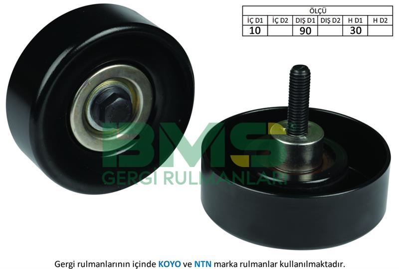 BMS ALTERNATÖR GERGİ RULMANI FIESTA 1.8DI 00- -FOCUS 1.8TDCI-1.8DI-1.8TDDI 98-04 -TOURNEO CONNECT 1.8D 98FF19A216BB-98FF19A216BD-1118677 OEM: 98FF19A216BB-98FF19A216BD-1118677 - BMS 137P kodlu oto yedek parça görseli