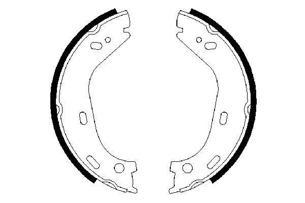 BOSCH FREN BALATASI ARKA PARK FRENI MERCEDES W116 W126 W123 R107 C107 OEM: A1164200020 - BOSCH 0986487126 kodlu oto yedek parça görseli