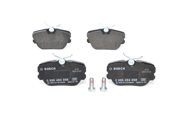 BOSCH FREN BALATASI ON MERCEDES W201 83 93 OEM: A0004209120 - BOSCH 0986494058 kodlu oto yedek parça görseli
