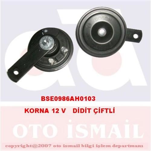 BOSCH KORNA 12 V DİDİT ÇİFTLİ - BOSCH 0986AH0103 kodlu oto yedek parça görseli