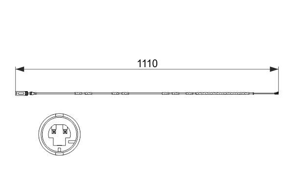 BOSCH BALATA FISI ARKA BMW E87 E90 E92 OEM: 34356792564 - BOSCH 1987473515 kodlu oto yedek parça görseli