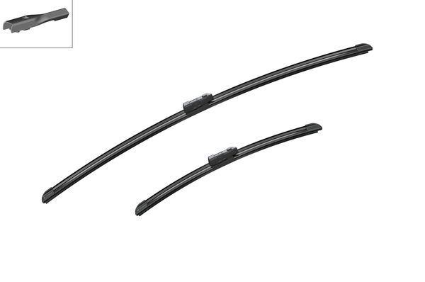 BOSCH AEROTWIN SİLECEK 70 40cm FLATBLADE-MUZ TİPİ VW SHARAN-SEAT ALHAMBRA 99-13 OEM: 7N1998002-7N1955426-7N1955425 - BOSCH 3397007557 kodlu oto yedek parça görseli