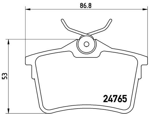 BREMBO ARKA FREN BALATASI P307 00 09 P308 07 14 PARTNER 08 PARTNER TEPEE 08 BERLINGO 08 C4 04 16 XSARA PICASSO 99 11 DS4 15 18 1623180680-4254.14-4254.15-4254.29 OEM: 1623180680-4254.14-4254.15-4254.29 - BREMBO P61084 kodlu oto yedek parça görseli