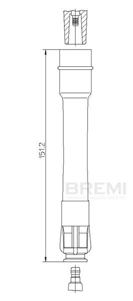 BREMI BUJI 5 E34 M5 92-95 OEM: 1404101-12131404101 - BREMI 13296A1.8 kodlu oto yedek parça görseli