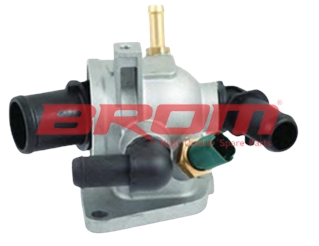 BROM TERMOSTAT KOMPLE 88 C DOBLO-FIORINO-LINEA-PUNTO-CORSA D-ASTRA H-COMBO 1.3 MTJ 1.3 CDTİ MÜŞÜRLÜ OEM: 55194271-55202373-1338020-55224022 - BROM FI41001 kodlu oto yedek parça görseli
