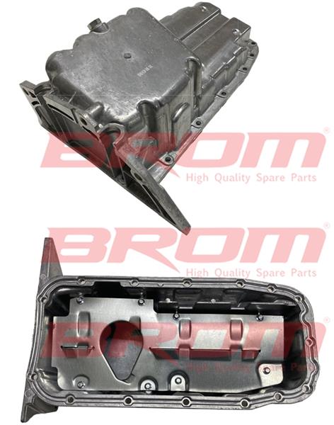 BROM YAĞ KARTERİ ALÜMİNYUM OPEL ASTRA F 1.4İ 16V / ASTRA G 1.6 16V / ZAFIRA A 1.6 16V X14XE-X16XEL OEM: 652133-90412847 - BROM OP3301 kodlu oto yedek parça görseli