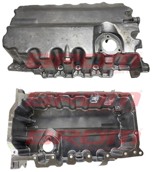 BROM YAĞ KARTERİ ALÜMİNYUM SENSÖR DELİKLİ GOLF VII-A3-SEAT-LEON-OCTAVIA III CLHA-CLHB-CRKA 04L103603 OEM: 04L103603 - BROM VW3307 kodlu oto yedek parça görseli