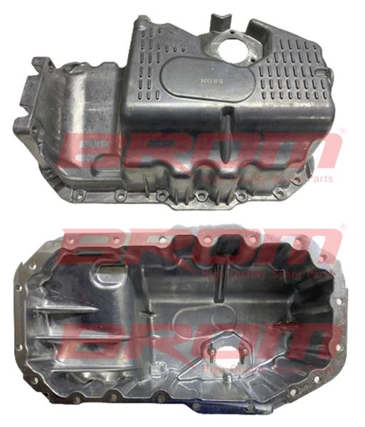 BROM YAĞ KARTERİ ALÜMİNYUM SENSORLU GOLF V-VI-JETTA III-IV-PASSAT-A3-LEON-IBIZA 1.4TSI 03C103603S-03C103603J-03C103603T OEM: 03C103603S-03C103603J-03C103603T - BROM VW3308 kodlu oto yedek parça görseli