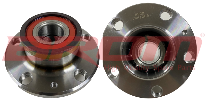 BROM ARKA TEKER PORYASI RULMANLI POLO 1.4i 16V 01-12 ABS Lİ 5 BİJON 6Q0598611-0N05-0427 OEM: 6Q0598611-0N05-0427 - BROM VW61005 kodlu oto yedek parça görseli