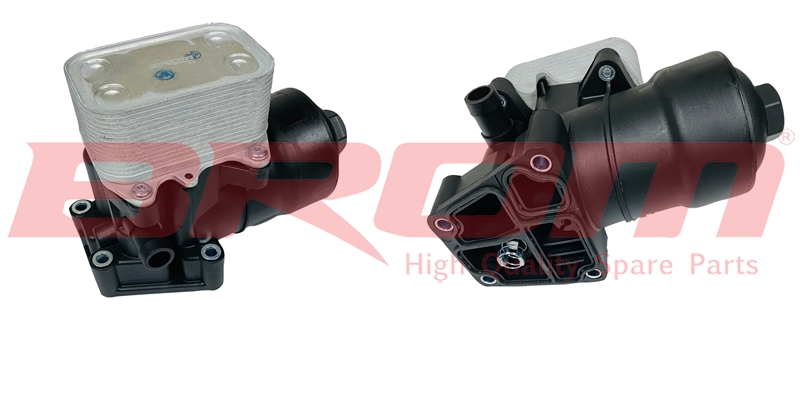 BROM YAG FİLTRE KÜTÜĞÜ SOGUTUCULU KOMPLE CADDY III-T6-AMAROK-BEETLE-PASSAT/CC-CRAFTER-GOLF VI-VII-JETTA 03L115389B-03L115389C-03L115389G OEM: 03L115389B-03L115389C-03L115389G - BROM W5000 kodlu oto yedek parça görseli