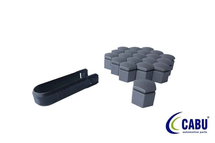 CABU BİJON KAPAĞI KÖMÜR METALİK 19X24mm ASTRA J - K. INSIGNIA B. MOKKA 20 ADET 220644 13450275-1008035 OEM: 13450275-1008035 - CABU 220648 kodlu oto yedek parça görseli